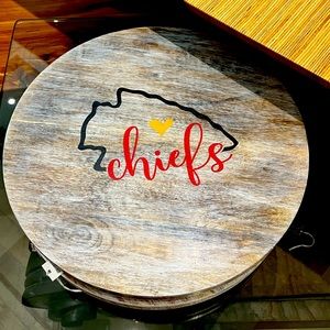 100% mango wood lazy susan